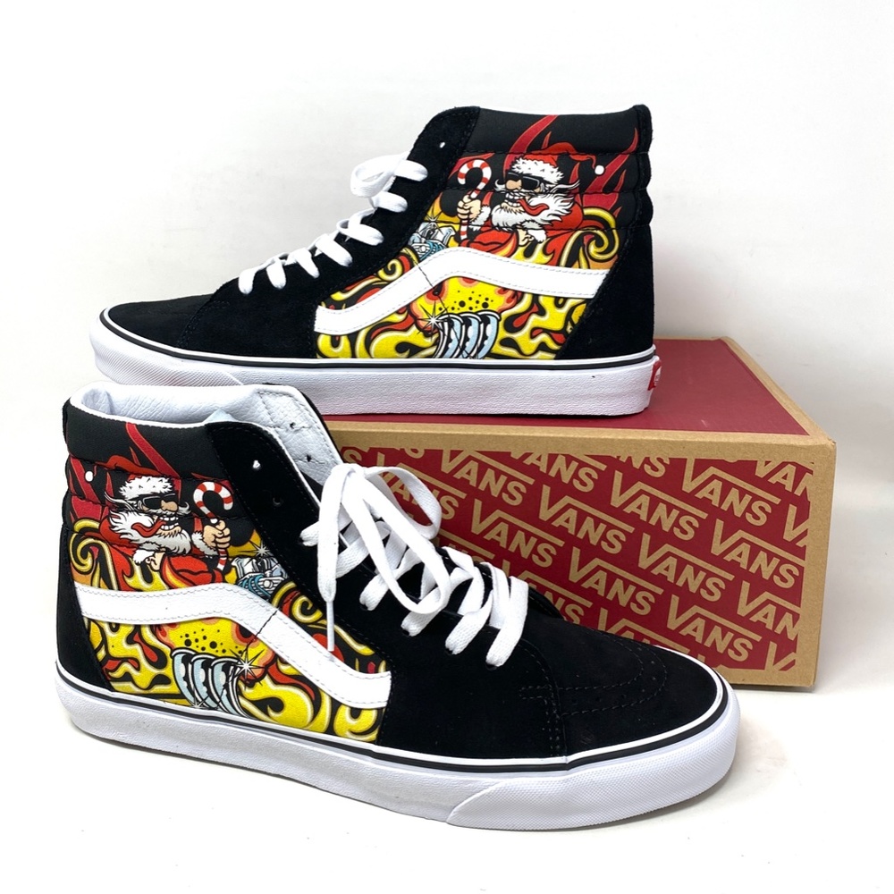 VANS Sk8-Hi Shoes High Top Black Suede Women's Size Casual Sneakers VN0A4BVTBLK - Picture 4 of 10